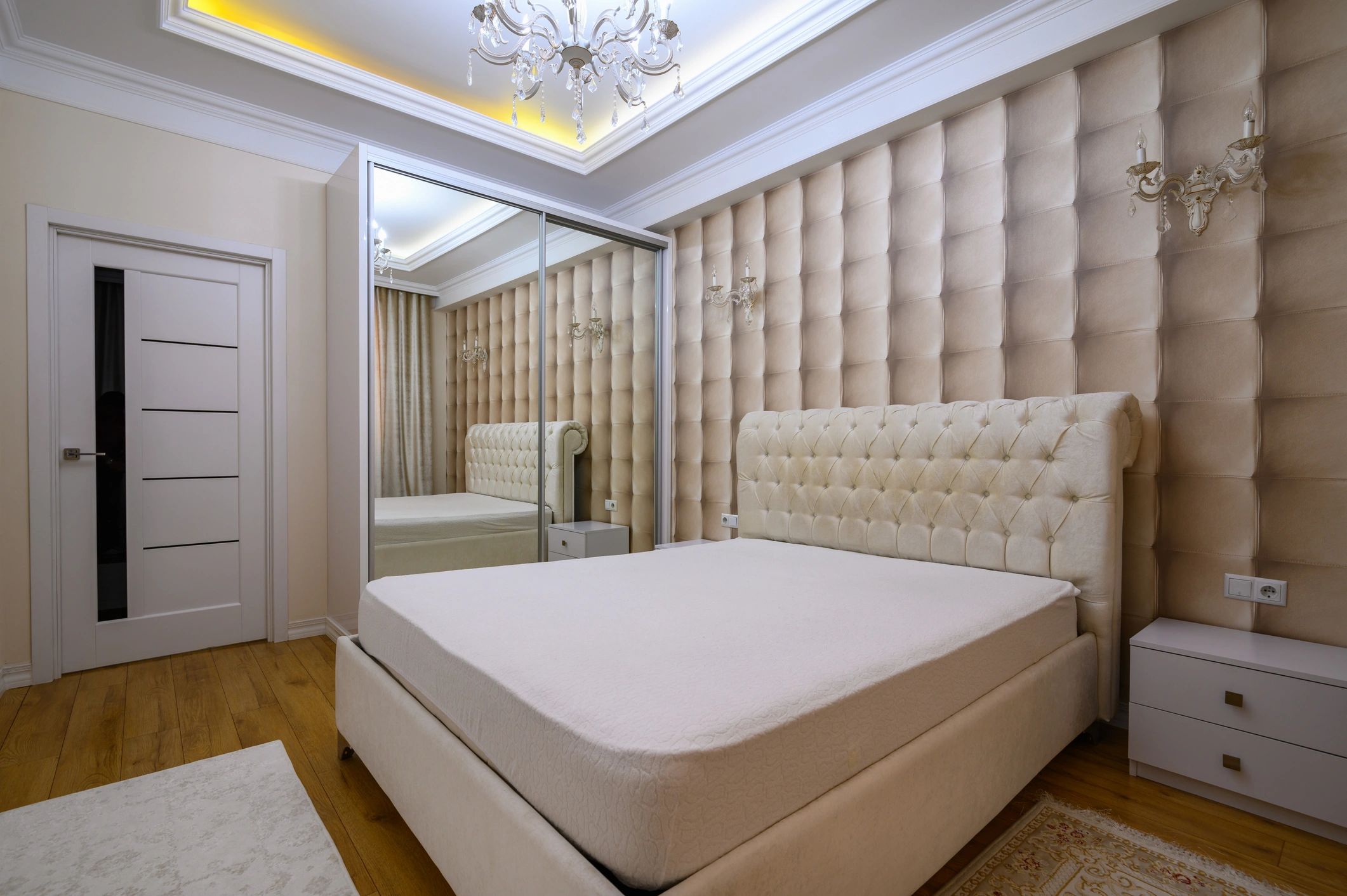 Luxury staged bedroom for client testimonial